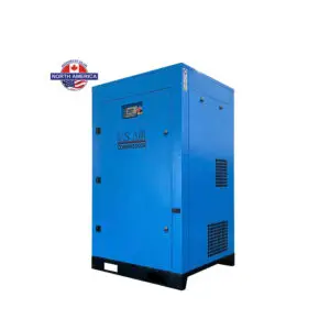 10 HP US AIR CENTER -VSD- Rotary Screw Compressor With Built in Dryer And Tank  | 1-3 Phase | 208-600 Volts | 43 CFM