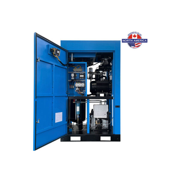 10 HP US AIR CENTER Rotary Screw Compressor With Built in Dryer And Tank  | 3 Phase | 208-600 Volts | 43 CFM - Image 3