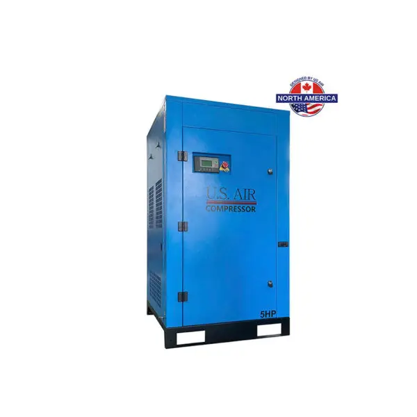 5 HP US AIR CENTER Rotary Screw Compressor With Built in Dryer And Tank  | 1 Phase | 208-230 Volts | 21 CFM - Image 4