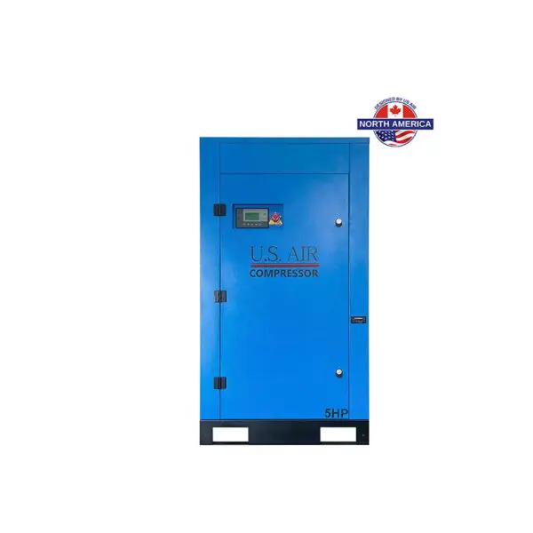 5 HP US AIR CENTER Rotary Screw Compressor With Built in Dryer And Tank  | 1 Phase | 208-230 Volts | 21 CFM