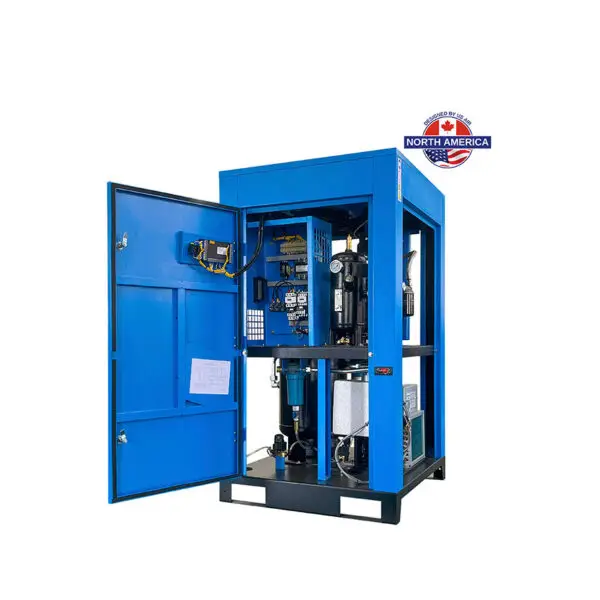 7 HP US AIR CENTER Rotary Screw Compressor With Built in Dryer And Tank  | 3 Phase | 208-230 Volts | 29 CFM - Image 3