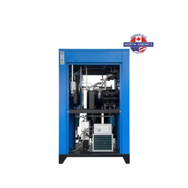 7 HP US AIR CENTER Rotary Screw Compressor With Built in Dryer And Tank  | 3 Phase | 208-230 Volts | 29 CFM - Image 4