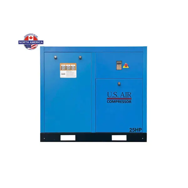 25 HP Variable Speed Drive Rotary Screw Air Compressor | 1-3 Phase | 208-600 Volts | 115 CFM