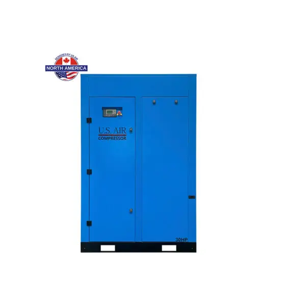 30 HP US AIR CENTER -VSD- Rotary Screw Compressor With Built in Dryer And Tank | 3 Phase | 208-600 Volts | 129 CFM - Image 2