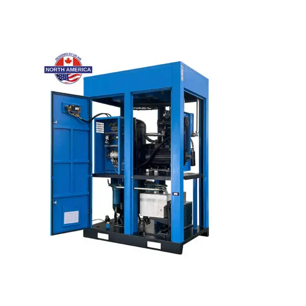 25 HP US AIR CENTER Rotary Screw Compressor With Built in Dryer And Tank | 3 Phase | 208-600 Volts | 96 CFM - Image 4