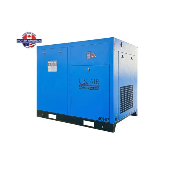 40 HP Variable Speed Drive Rotary Screw Air Compressor | 1-3 Phase | 208-600 Volts | 185 CFM