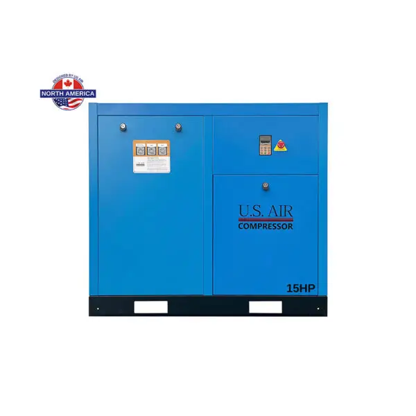 15 HP Variable Speed Drive Rotary Screw Air Compressor | 1-3 Phase | 208-600 Volts | 63 CFM