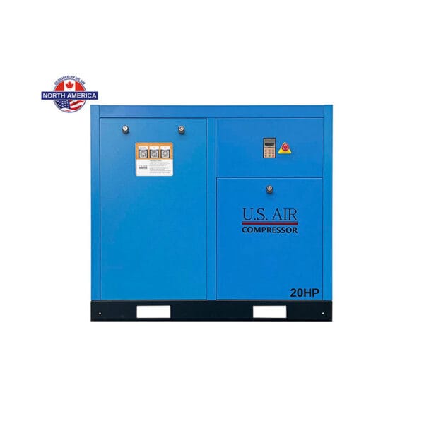 20 HP Variable Speed Drive Rotary Screw Air Compressor | 1-3 Phase | 208-600 Volts | 85 CFM