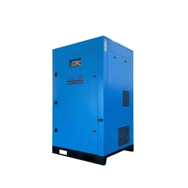 10 HP US AIR CENTER -VSD- Rotary Screw Compressor With Built in Dryer And Tank  | 1-3 Phase | 208-600 Volts | 43 CFM