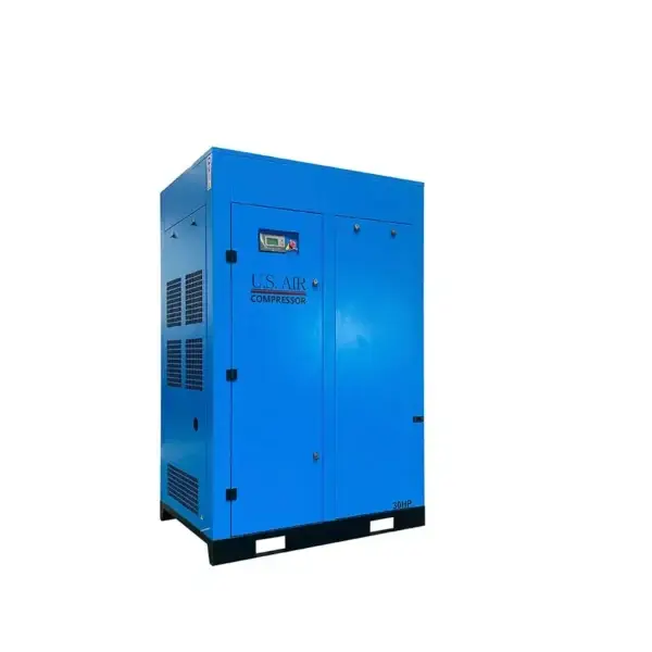 30 HP US AIR CENTER -VSD- Rotary Screw Compressor With Built in Dryer And Tank | 3 Phase | 208-600 Volts | 129 CFM